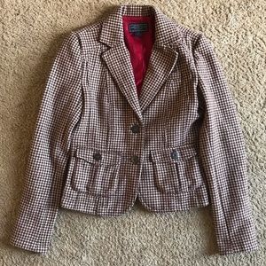 American Eagle Houndstooth Blazer Jacket